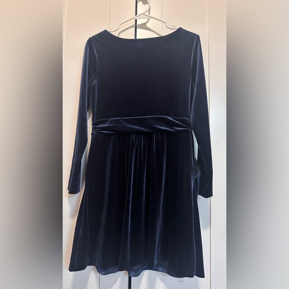 Boden Velvet Navy Blue Dress Size 8P - Picture 7 of 16